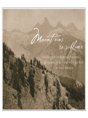 cover image of Mountains So Sublime
